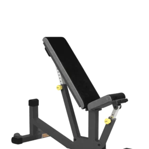 Adjustable bench with heels